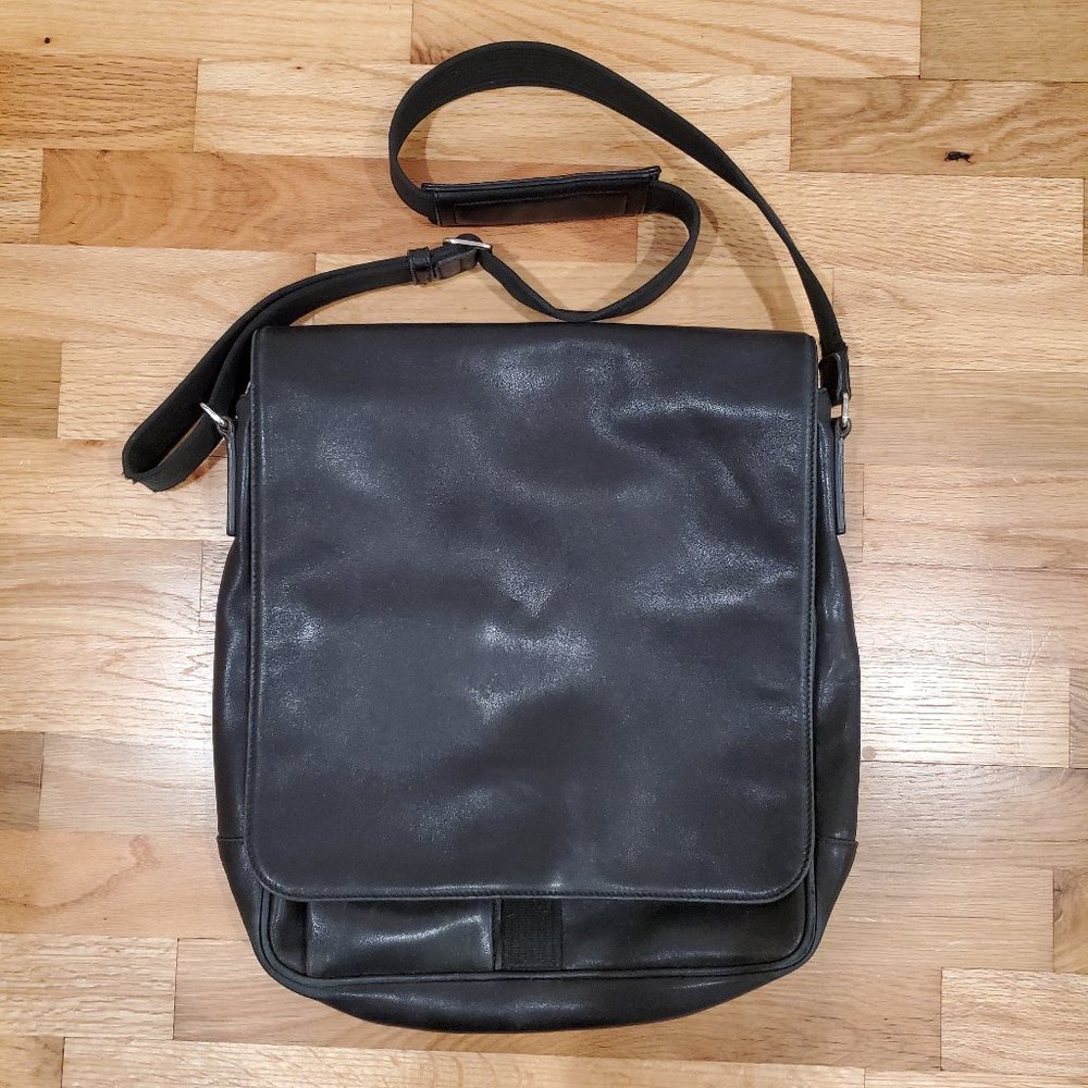 Coach Messenger Bag, Leather, Black